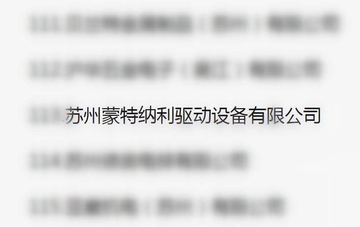 吳江區(qū)百強(qiáng)企業(yè)、納稅大戶，蒙納驅(qū)動榜上有名